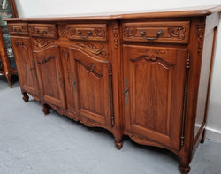 French Parquetry Top Cherry Wood Four-Door Sideboard | Antique & Vintage | Moonee Ponds Antiques | Australia Wide Delivery