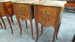 Beautiful Pair Of French Inlaid Bedsides | Antique & Vintage | Moonee Ponds Antiques | Australia Wide Delivery