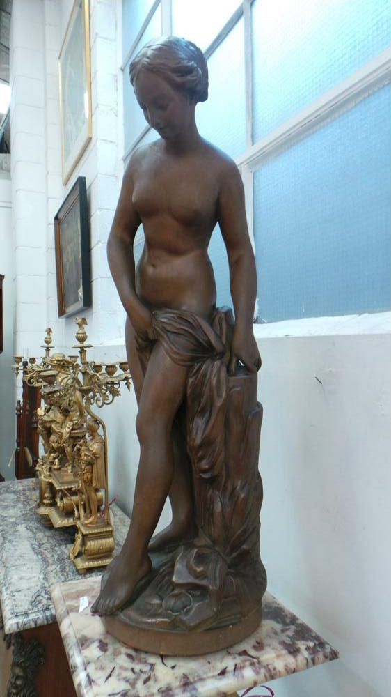 French Terracotta Statue