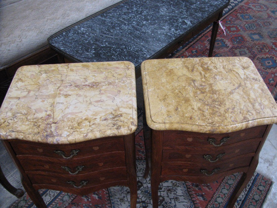 Pair Of French Commode Bedside Cabinets | Antique & Vintage | Moonee Ponds Antiques | Australia Wide Delivery