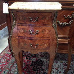 Pair French Commode Style Bedsides-1