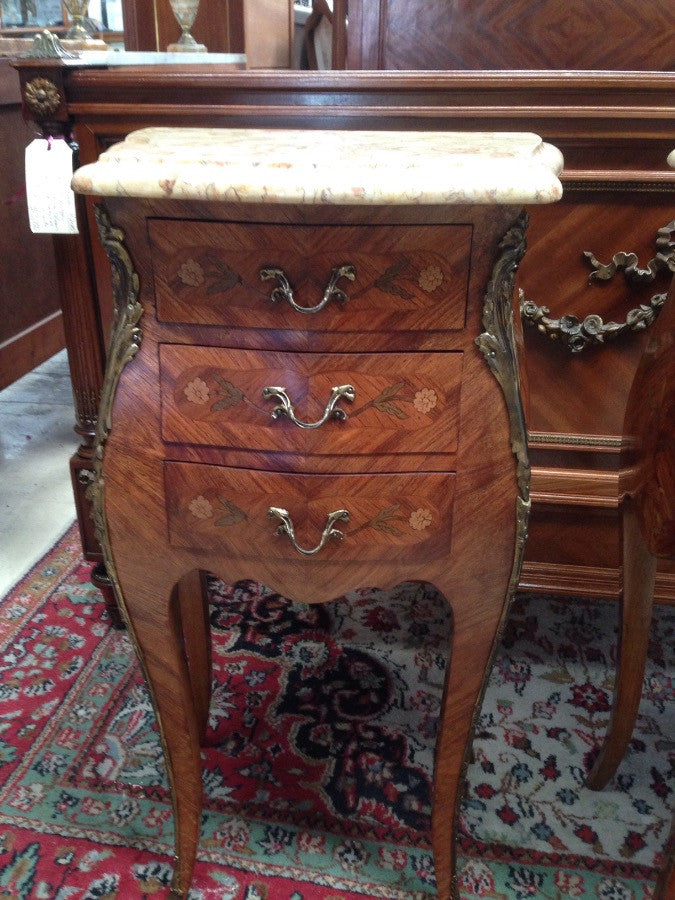 Pair French Commode Style Bedsides-1 | Antique & Vintage | Moonee Ponds Antiques | Australia Wide Delivery
