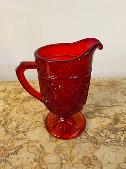 Fenton Glass Ruby Jug | Antique & Vintage | Moonee Ponds Antiques | Australia Wide Delivery