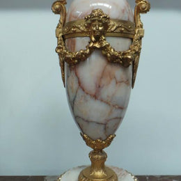 French Marble Clock Set