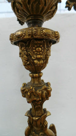 Exquisite Pair Of French Bronze Candelabras | Antique & Vintage | Moonee Ponds Antiques | Australia Wide Delivery