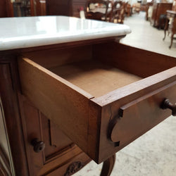 Pair of French Walnut Bedside Cabinets-3 | Antique & Vintage | Moonee Ponds Antiques | Australia Wide Delivery