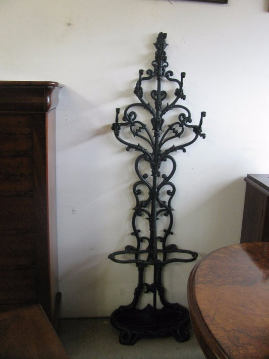 Victorian Cast Iron Hall Stand