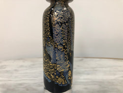 Nick Wirdnam Long Black & Gold Art Glass Scent Bottle | Antique & Vintage | Moonee Ponds Antiques | Australia Wide Delivery