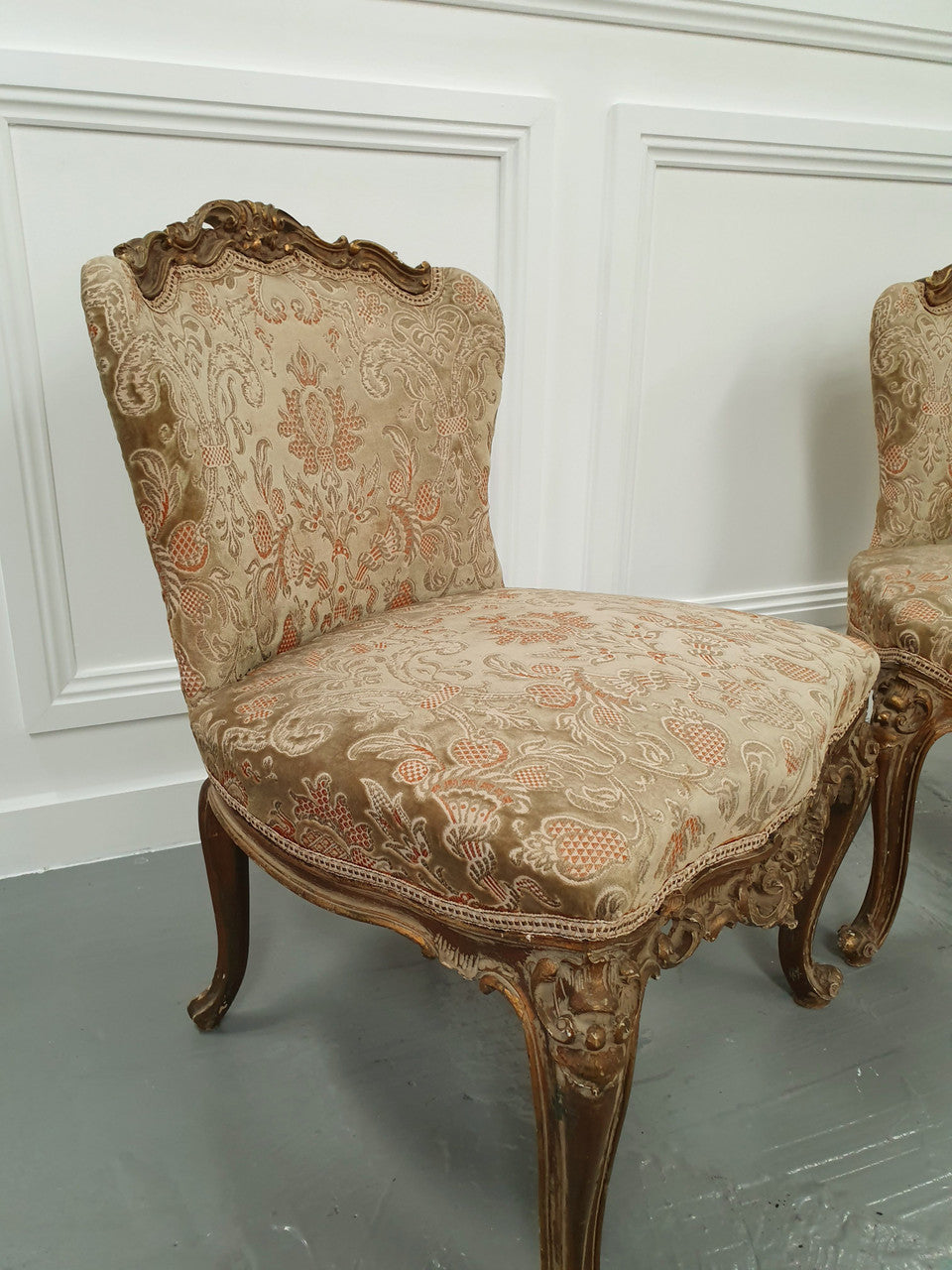 Pair of French Upholstered Chairs | Antique & Vintage | Moonee Ponds Antiques | Australia Wide Delivery