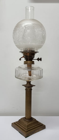 Victorian Brass Banquet Lamp | Antique & Vintage | Moonee Ponds Antiques | Australia Wide Delivery