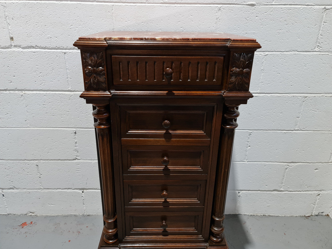 French Walnut Henry 2nd Style Single Side Cabinet | Antique & Vintage | Moonee Ponds Antiques | Australia Wide Delivery