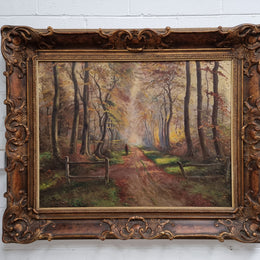 Beautifully Framed French Impressionist Oil on Canvas