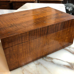 Antique Fiddleback Blackwood Box