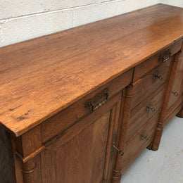 Early 19th Century Empire Oak Sideboard