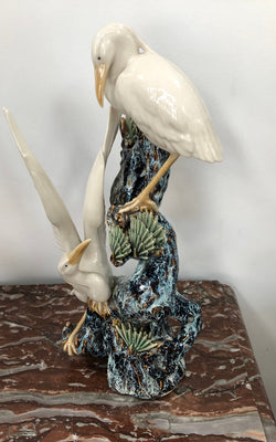 Impressive Chinese Sculpture Of Cranes Standing On Tree | Antique & Vintage | Moonee Ponds Antiques | Australia Wide Delivery
