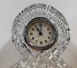 Vintage Cut Crystal Clock Mantle Clock | Antique & Vintage | Moonee Ponds Antiques | Australia Wide Delivery