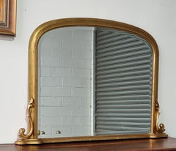 Antique Arched Over Mantel Gilt Mirror | Antique & Vintage | Moonee Ponds Antiques | Australia Wide Delivery