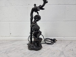 Antique French Bronzed Metal Lamp With Cherub's | Antique & Vintage | Moonee Ponds Antiques | Australia Wide Delivery