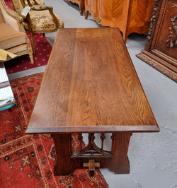 Fabulous French Oak Gothic Style Coffee Table | Antique & Vintage | Moonee Ponds Antiques | Australia Wide Delivery