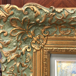 Beautifully framed floral oil on canvas