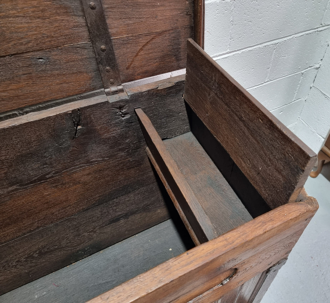 French Oak Early 19th Century Trunk