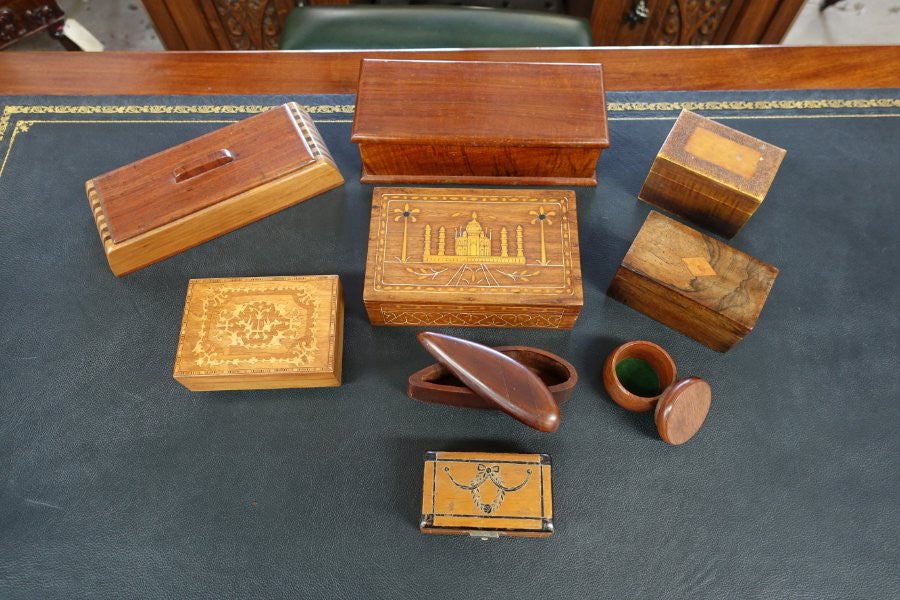 Assorted Australian and English Antique Boxes