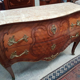 French 19th Century Parquetry Inlaid Commode