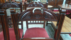 Lovely Set Of Four Upholstered Dining Chairs | Antique & Vintage | Moonee Ponds Antiques | Australia Wide Delivery