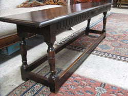 French Oak Carved Bench Seat | Antique & Vintage | Moonee Ponds Antiques | Australia Wide Delivery