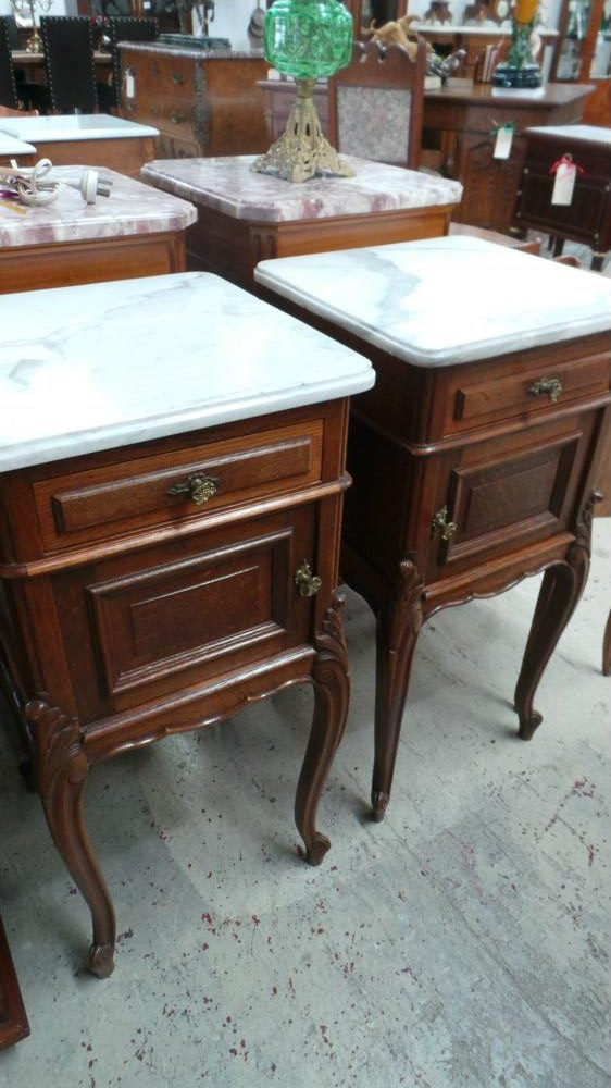 Pair of French Oak Bedsides-1 | Antique & Vintage | Moonee Ponds Antiques | Australia Wide Delivery