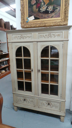 French Painted Bookcase | Antique & Vintage | Moonee Ponds Antiques | Australia Wide Delivery