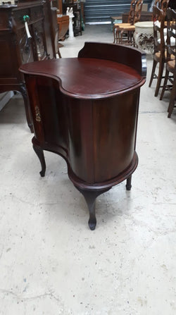 A Period Mahogany Kidney Shaped Multi Purpose Cabinet | Antique & Vintage | Moonee Ponds Antiques | Australia Wide Delivery