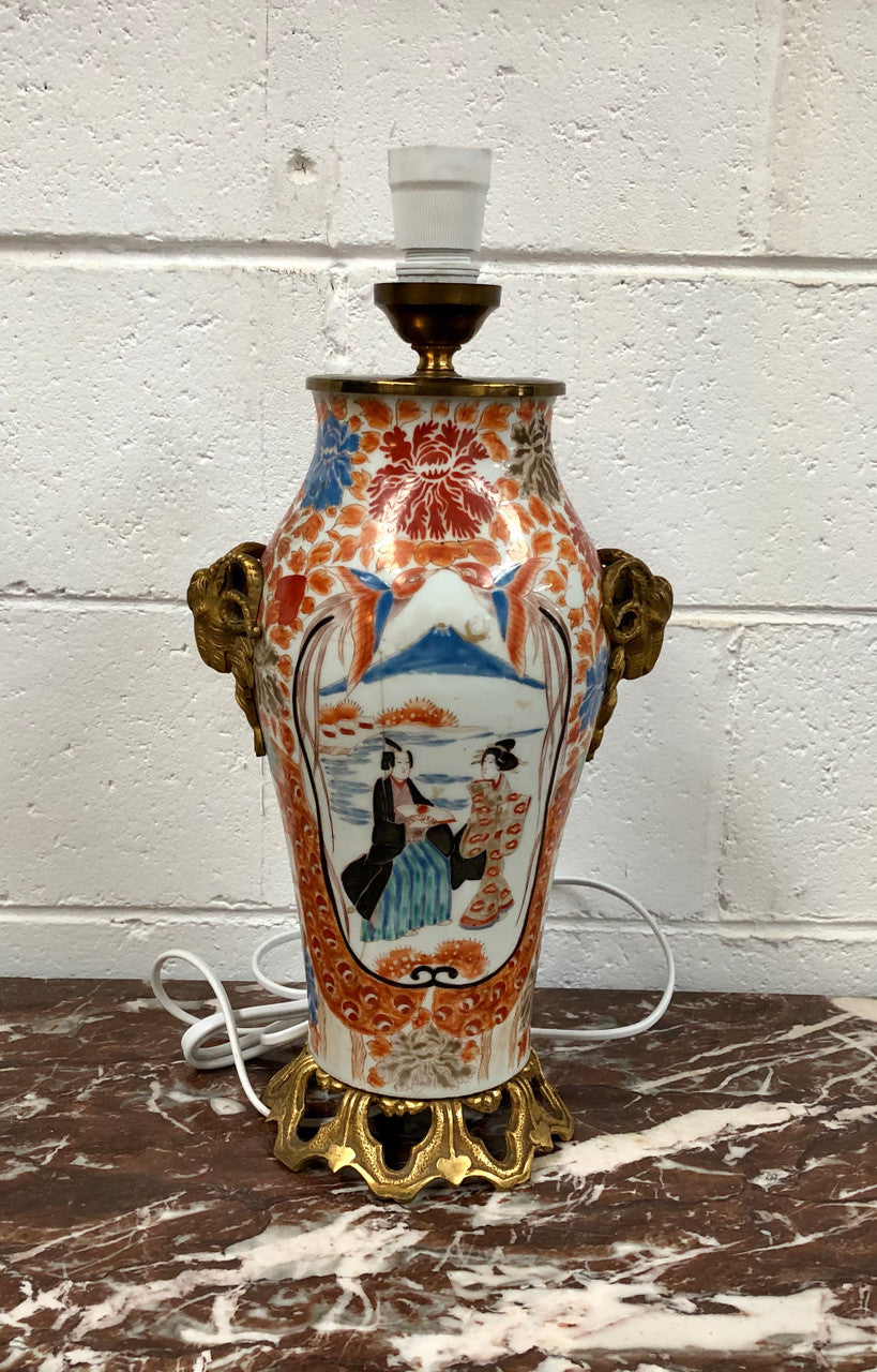 Japanese Imari Style Lamp Base | Antique & Vintage | Moonee Ponds Antiques | Australia Wide
