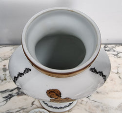French 19th Century Limoges Style Vases With Lid | Antique & Vintage | Moonee Ponds Antiques | Australia Wide Delivery