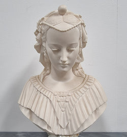 A Giannelli Signed Angelica Maria Bust on Marble Base | Antique & Vintage | Moonee Ponds Antiques | Australia Wide Delivery