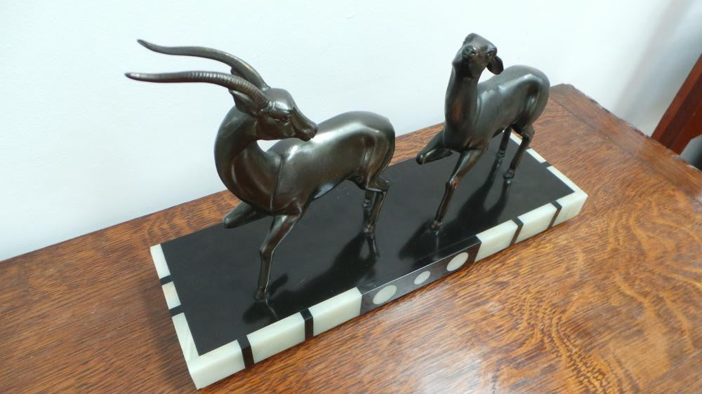 Art Deco Deer Statue | Antique & Vintage | Moonee Ponds Antiques | Australia Wide Delivery