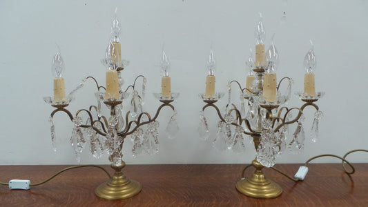 An Amazing Pair Of Parisian Girandole Lamps