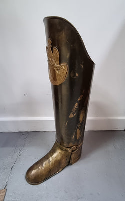 Lovely French Brass Boot Umbrella Stand | Antique & Vintage | Moonee Ponds Antiques | Australia Wide Delivery