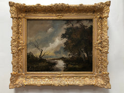 French Gilt Framed "River Landscape" Oil On Canvas | Antique & Vintage | Moonee Ponds Antiques | Australia Wide Delivery