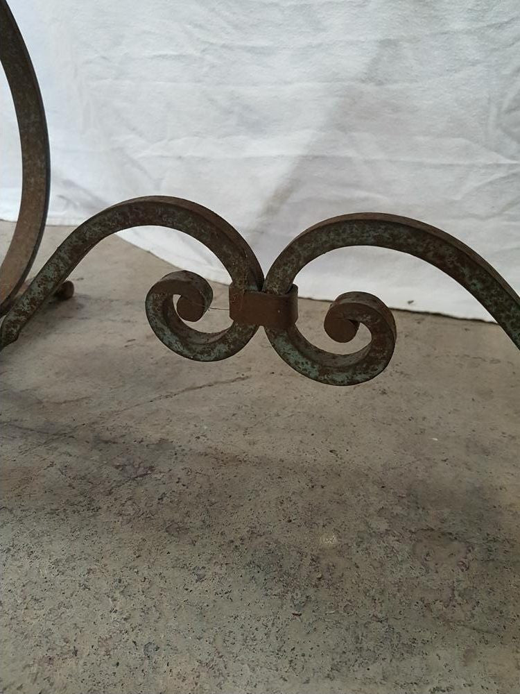 French Portoro Marble Top Wrought Iron Coffee Table | Antique & Vintage | Moonee Ponds Antiques | Australia Wide Delivery