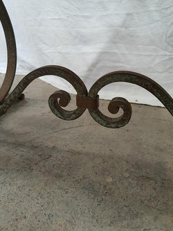 French Portoro Marble Top Wrought Iron Coffee Table | Antique & Vintage | Moonee Ponds Antiques | Australia Wide Delivery