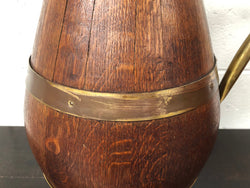 French Oak Coopered With Copper Large Wine Jug | Antique & Vintage | Moonee Ponds Antiques | Australia Wide Delivery