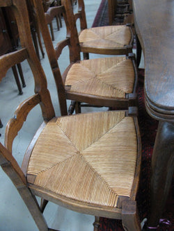 Set of 8 French Oak Dining Chairs-1 | Antique & Vintage | Moonee Ponds Antiques | Australia Wide Delivery
