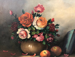 Stunning Floral oil on canvas | Antique & Vintage | Moonee Ponds Antiques | Australia Wide Delivery