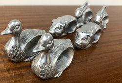 Set Of Six Vintage Animal Serviette Ring Holders | Antique & Vintage | Moonee Ponds Antiques | Australia Wide Delivery