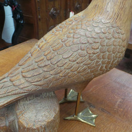 American (California) Majolica Glazed Seagull Statue