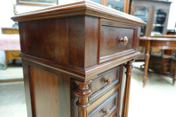 French Walnut Tall Bedside Cabinet | Antique & Vintage | Moonee Ponds Antiques | Australia Wide Delivery