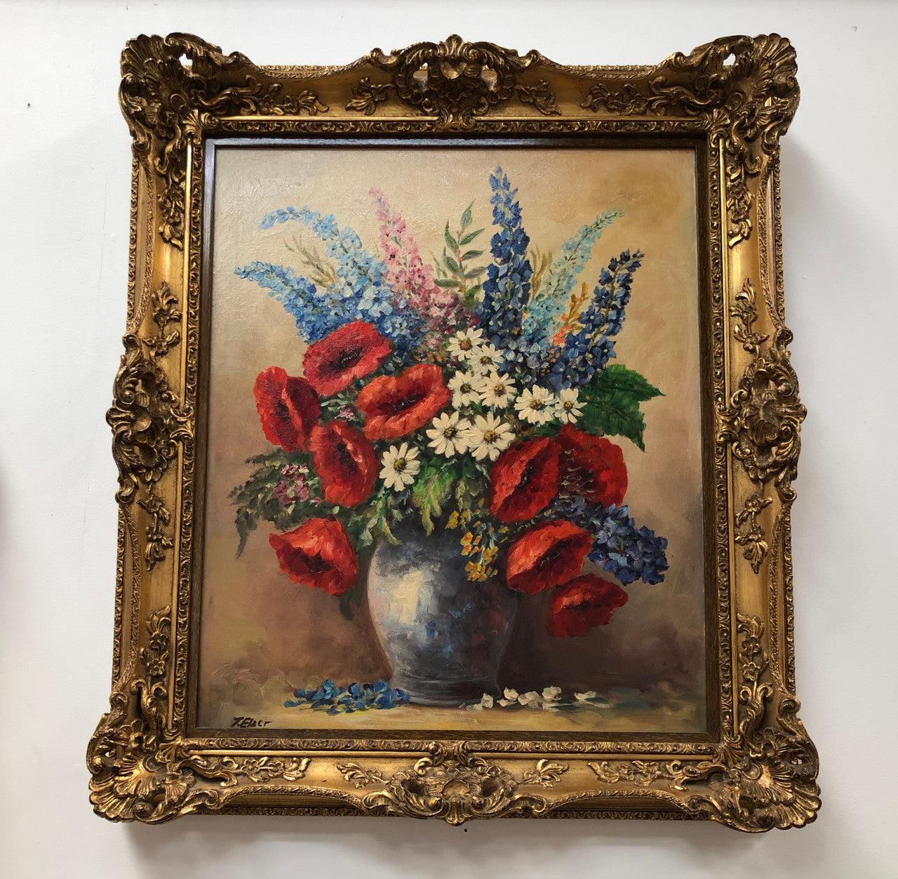 French Gilt Framed Floral Oil On Canvas | Antique & Vintage | Moonee Ponds Antiques | Australia Wide Delivery