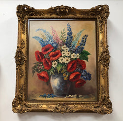 French Gilt Framed Floral Oil On Canvas | Antique & Vintage | Moonee Ponds Antiques | Australia Wide Delivery