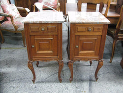 Pair French Oak Bedside Cabinets | Antique & Vintage | Moonee Ponds Antiques | Australia Wide Delivery
